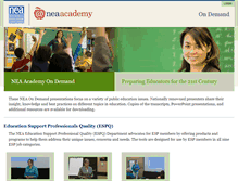 Tablet Screenshot of neaacademyondemand.framewelder.com